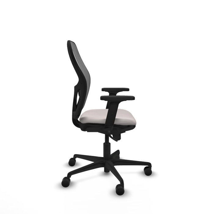 PIQUERAS Y CRESPO Silla de oficina Jorquera con mecanismo Sincro, Blanco y Gris