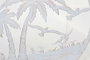 DKD Home Decor Decoración de Pared Mediterraneo Blanco Metal Palmeras 1 x 40 x 40 cm (4 Unidades)