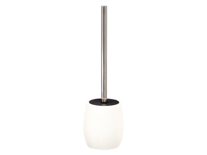 Berilo Escobillero Poliresina Blanco Rayas 10x35x10 cm (Set de 6)