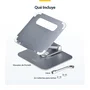 StarTech.com Soporte Elevador para Portátil ATER-LAPTOP-RISER - Giratorio 360°, Altura Ajustable hasta 12.5 cm, Plataforma Ventilada de Aluminio, Plata