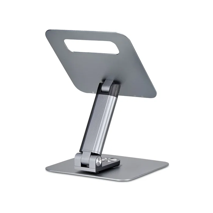 StarTech.com Soporte Elevador para Portátil ATER-LAPTOP-RISER - Giratorio 360°, Altura Ajustable hasta 12.5 cm, Plataforma Ventilada de Aluminio, Plata