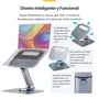 StarTech.com Soporte Elevador para Portátil ATER-LAPTOP-RISER - Giratorio 360°, Altura Ajustable hasta 12.5 cm, Plataforma Ventilada de Aluminio, Plata