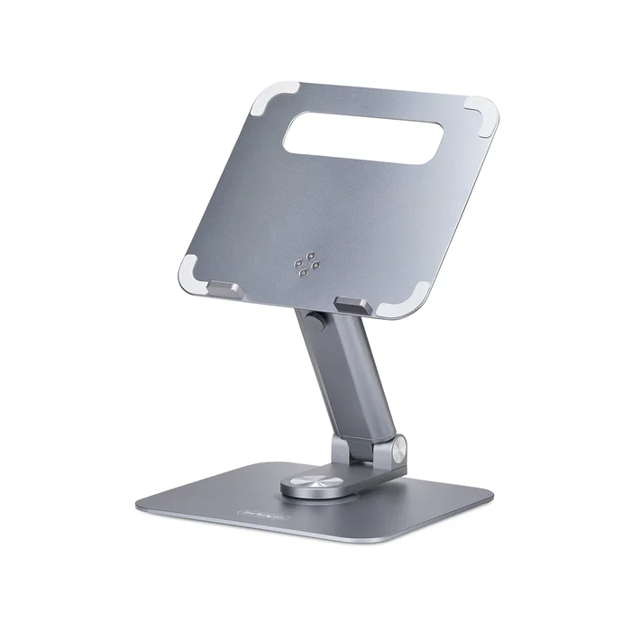 StarTech.com Soporte Elevador para Portátil ATER-LAPTOP-RISER - Giratorio 360°, Altura Ajustable hasta 12.5 cm, Plataforma Ventilada de Aluminio, Plata