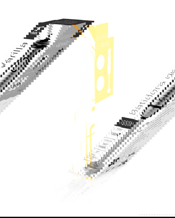 Thulos Batidora de Mano TH-BM1000 Negro 1000W, Cuerpo y Cuchillas de Acero Inoxidable, 2 Velocidades, Función Turbo