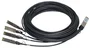 HP Enterprise X240 40G QSFP+ a 4x10G SFP+ 3m DAC Splitter Cable