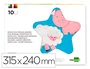 Liderpapel Bloc trabajos manuales goma eva 240x315mm 10 hojas colores surtidos
