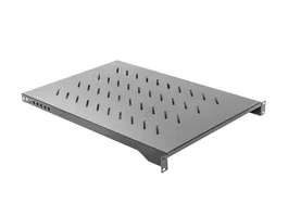 Lanberg AK-1010-B Cajón Metálico para Rack 19" 1U, Capacidad 15kg, Dimensiones 483 x 750mm, Color Negro RAL9004