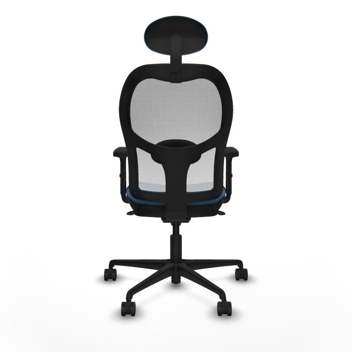 PIQUERAS Y CRESPO Silla de oficina Jorquera con mecanismo Sincro, Azul claro y Blanco PIQUERAS Y CRESPO Silla de oficina Jorquera con mecanismo Sincro, Azul claro y Blanco