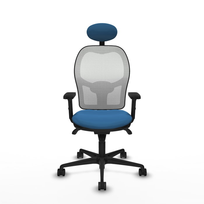 PIQUERAS Y CRESPO Silla de oficina Jorquera con mecanismo Sincro, Azul claro y Blanco PIQUERAS Y CRESPO Silla de oficina Jorquera con mecanismo Sincro, Azul claro y Blanco