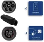 AKYGA Adaptador de Carga para Coches Eléctricos Monofásico Type 1 y Type 2