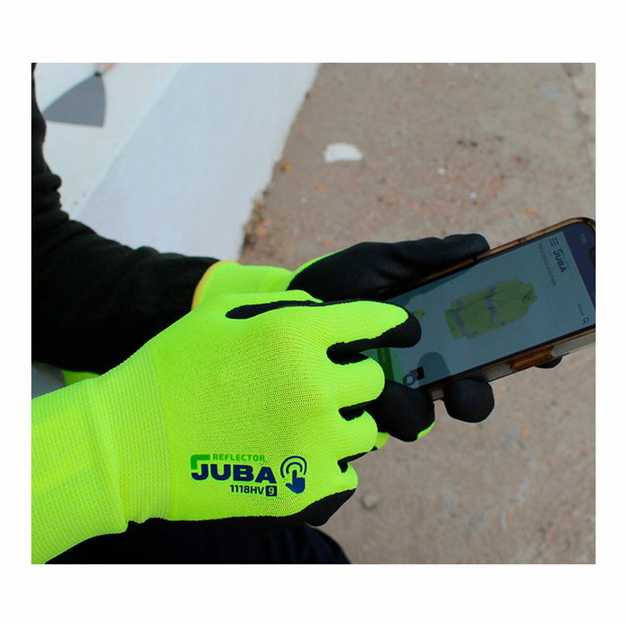 Juba Guante Econit foam Alta visibilidad Talla 6 Juba Guante Econit foam Alta visibilidad Talla 6