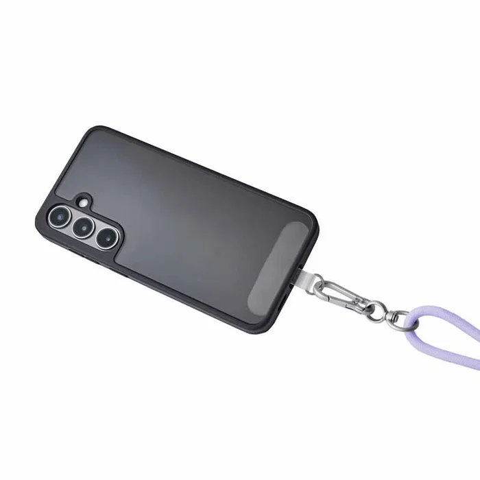 Intenso 7991003 - Collar de Teléfono 2 en 1 con Cable USB-C a USB-C 1.65m para Carga Rápida hasta 60W PD/QC, Color Púrpura