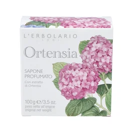 L'Erbolario Jabón Pastilla Hortensia 100Gr. Con Proteína de Arroz Hidrolizada Aroma Floral