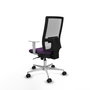 PIQUERAS Y CRESPO Silla de oficina Horna con mecanismo Sincro, Morado y Blanco