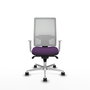 PIQUERAS Y CRESPO Silla de oficina Horna con mecanismo Sincro, Morado y Blanco