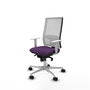PIQUERAS Y CRESPO Silla de oficina Horna con mecanismo Sincro, Morado y Blanco