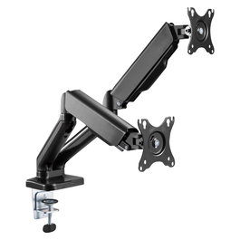TNB ERGO LINE - Brazo articulado doble para monitor - negro