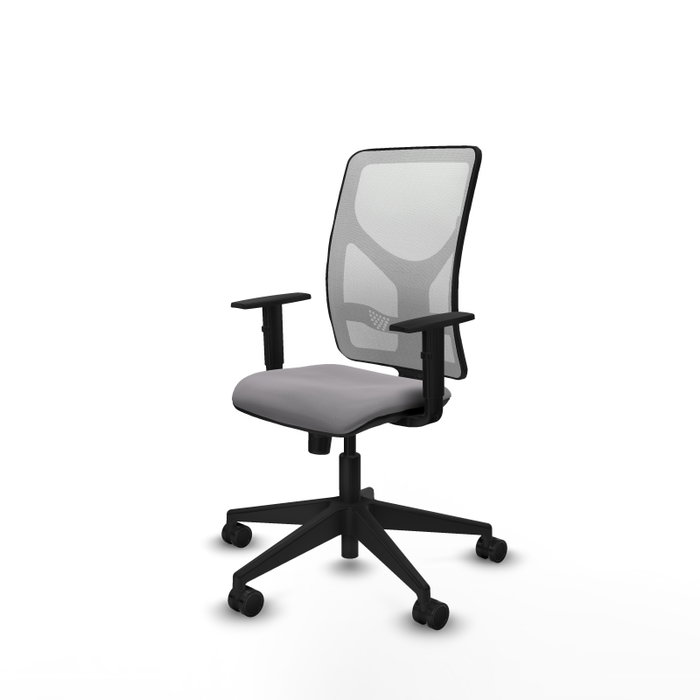 PIQUERAS Y CRESPO Silla de oficina Motilla Gris y Blanco PIQUERAS Y CRESPO Silla de oficina Motilla Gris y Blanco