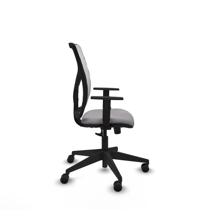 PIQUERAS Y CRESPO Silla de oficina Motilla Gris y Blanco PIQUERAS Y CRESPO Silla de oficina Motilla Gris y Blanco
