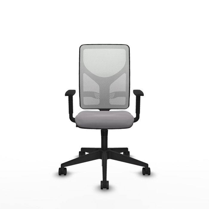 PIQUERAS Y CRESPO Silla de oficina Motilla Gris y Blanco PIQUERAS Y CRESPO Silla de oficina Motilla Gris y Blanco