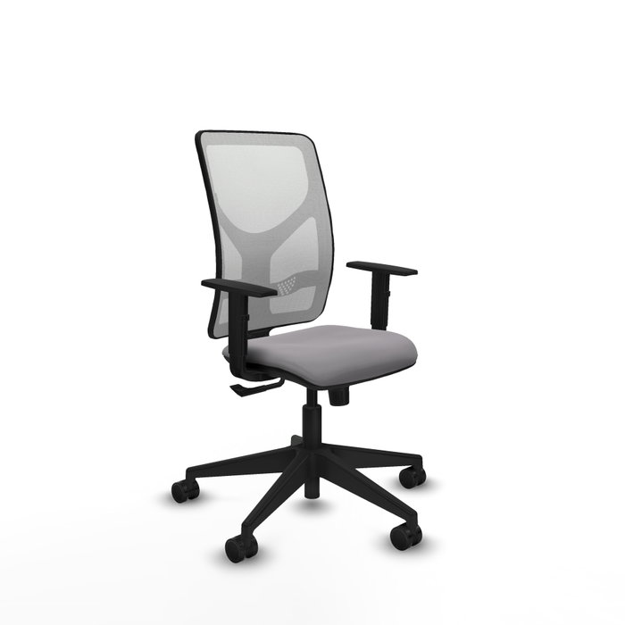 PIQUERAS Y CRESPO Silla de oficina Motilla Gris y Blanco PIQUERAS Y CRESPO Silla de oficina Motilla Gris y Blanco
