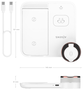 AISENS Cargador Inalámbrico 4 en 1 15W Blanco ASCH-15W4WC061-W