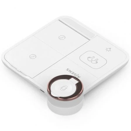 Aisens ASCH-15W4WC061-W Cargador Inalámbrico 4 en 1 15W para Móvil, Apple Watch y Auriculares Blanco