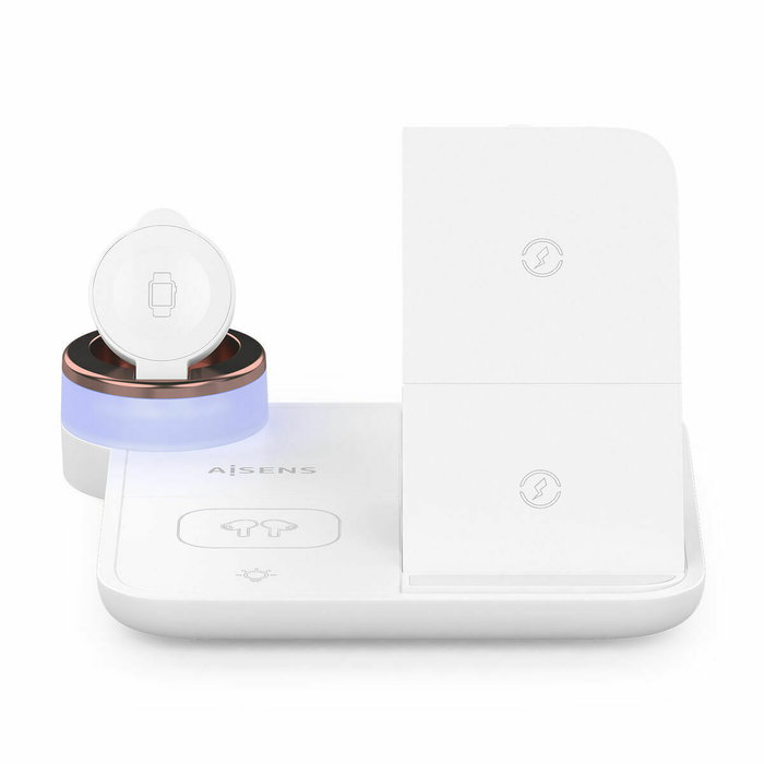 AISENS Cargador Inalámbrico 4 en 1 15W Blanco ASCH-15W4WC061-W AISENS Cargador Inalámbrico 4 en 1 15W Blanco ASCH-15W4WC061-W