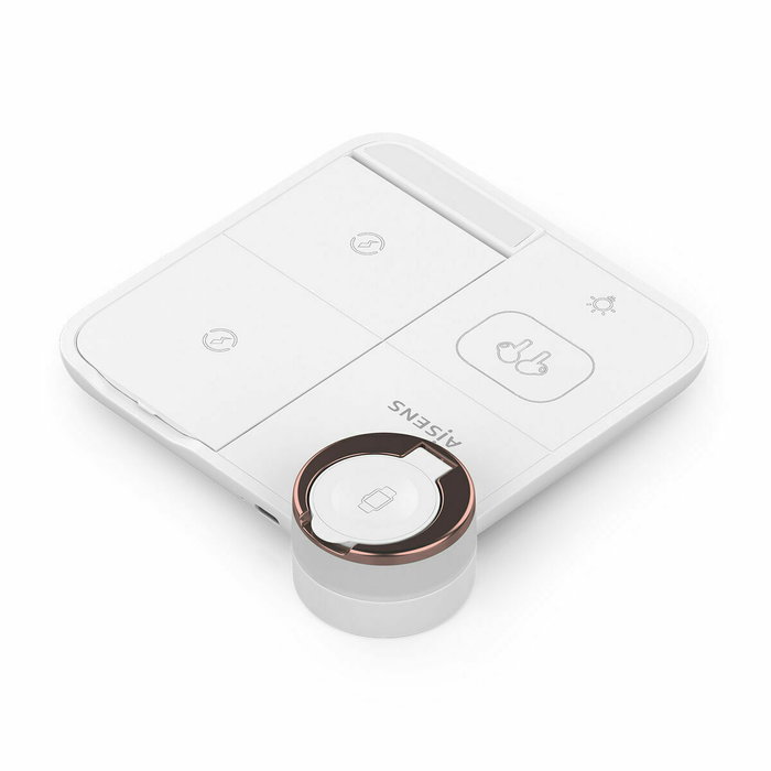 AISENS Cargador Inalámbrico 4 en 1 15W Blanco ASCH-15W4WC061-W AISENS Cargador Inalámbrico 4 en 1 15W Blanco ASCH-15W4WC061-W