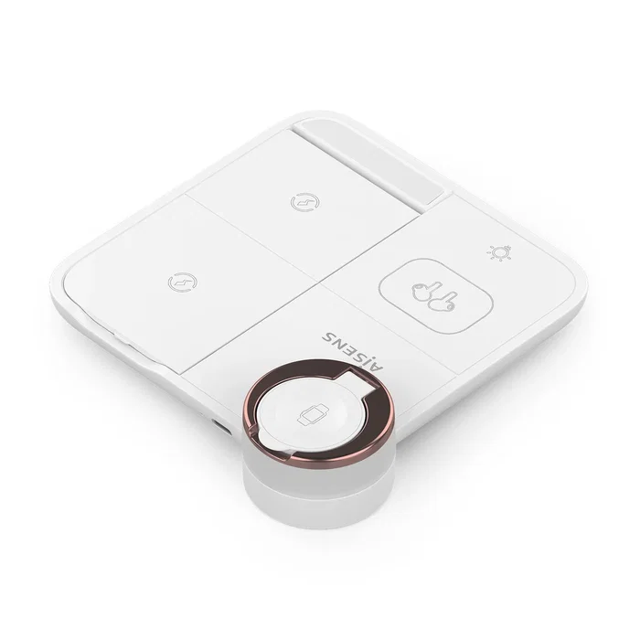 Aisens Cargador Inalámbrico 4 en 1 15W Blanco ASCH-15W4WC061-W