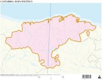 CUMIO Pack de 50 mapas Cantabria político mudos