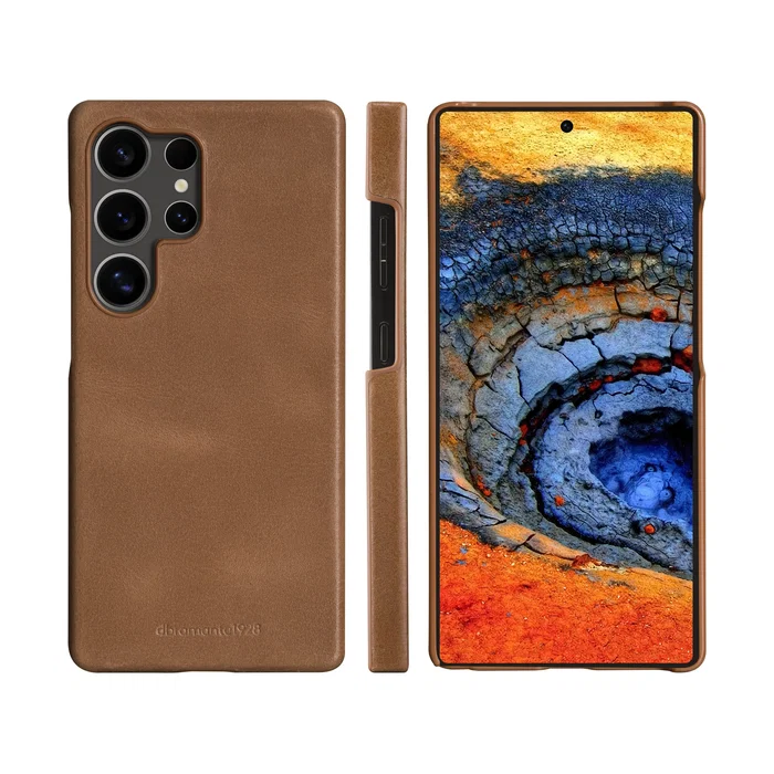 Dbramante1928 Lynge Funda de Libro en Cuero Bronceado para Samsung Galaxy S25 Ultra 17,3 cm (6.8")
