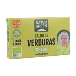 NaturGreen Caldo de Verduras Ecológico 8 Cubitos Concentrados BIO