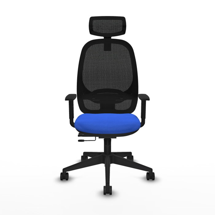 PIQUERAS Y CRESPO Silla de oficina Cilanco con mecanismo Sincro/Traslack Azul y Negro