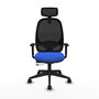 PIQUERAS Y CRESPO Silla de oficina Cilanco con mecanismo Sincro/Traslack Azul y Negro