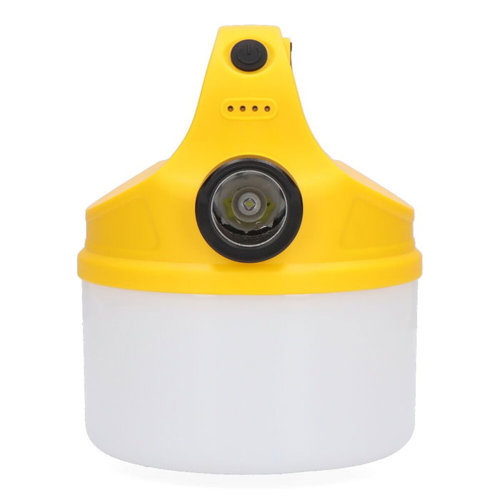 Edm Linterna/Farol de Camping Recargable 18W 500lm con Indicador de Carga y 2 Baterías 1200mAh