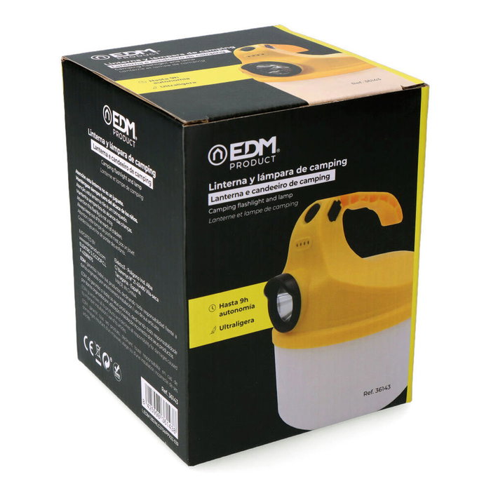 Lámpara de Camping EDM 36143 18650 5 W 500 lm 80 Lm Recargable Lámpara de Camping EDM 36143 18650 5 W 500 lm 80 Lm Recargable