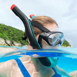 Bestway Snorkel Doble Tubo con Válvula de Purga y Antivaho L/XL