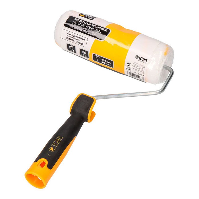 Koma Tools Rodillo Poliamida Antigoteo para Superficies Lisas Ø50 x 180 mm Multiusos Interior y Exterior