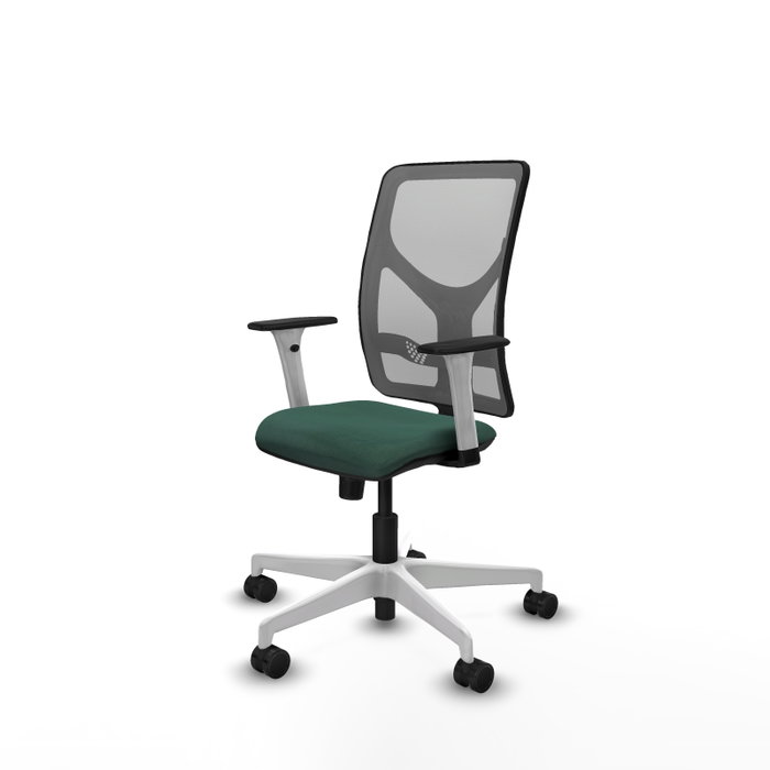 PIQUERAS Y CRESPO Silla de oficina Motilla con mecanismo Sincro, Verde botella y Gris PIQUERAS Y CRESPO Silla de oficina Motilla con mecanismo Sincro, Verde botella y Gris