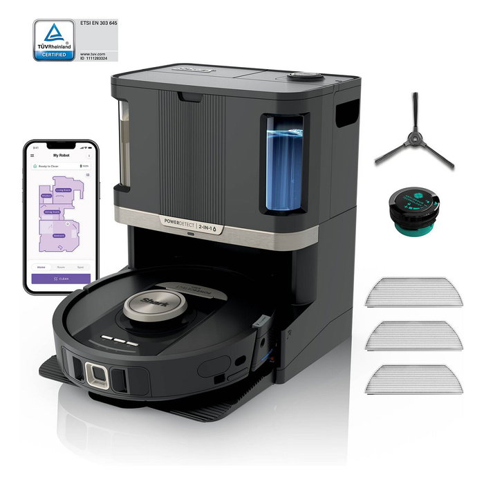 Shark RV2800ZEEU PowerDetect NeverTouch Pro 2-en-1, Negro/Color piedra Shark RV2800ZEEU PowerDetect NeverTouch Pro 2-en-1, Negro/Color piedra