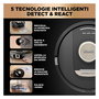 Shark RV2800ZEEU PowerDetect NeverTouch Pro Aspirador y Fregador Robot 2 en 1 Sin Bolsa con Auto-Vaciado y LiDAR, Compatible con Alexa y Google Assistant, Negro