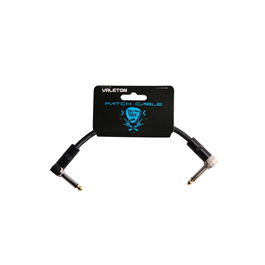 Valeton Cable para Conexión entre Pedales 15Cm Calibre 24AWG Conectores en Ángulo