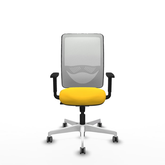 PIQUERAS Y CRESPO Silla de oficina Zulema con mecanismo Sincro, Amarillo y Blanco PIQUERAS Y CRESPO Silla de oficina Zulema con mecanismo Sincro, Amarillo y Blanco