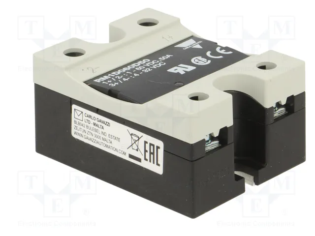 CARLO GAVAZZI RM1D060D50 Relé de estado sólido 50A 1-60VDC CARLO GAVAZZI RM1D060D50 Relé de estado sólido 50A 1-60VDC