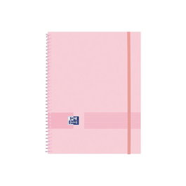 OXFORD Carpeta de fundas Live&Go Espiral A4 Rosa chicle (Set de 10)