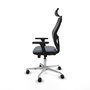 PIQUERAS Y CRESPO Silla de oficina Jorquera con mecanismo Sincro/Traslack, Gris y Negro