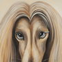 Ixia Pintura Galgo Lienzo Decoración 120 x 3,50 x 120 cm