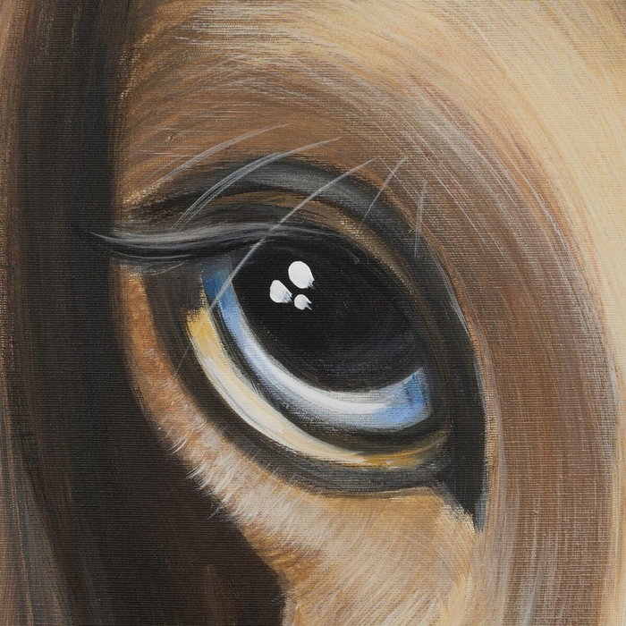 Ixia Pintura Galgo Lienzo Decoración 120 x 3,50 x 120 cm