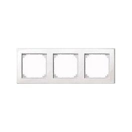 MERTEN Marco para 3 enchufes blanco 22.3 x 8.1 cm